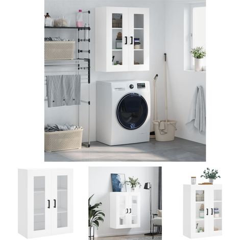 Wandschrank,Wandhängeschrank,Badschrank,Küchenschrank Weiß 69,5x34x90 cm VMIEB24987 MaisonChic (1/5)