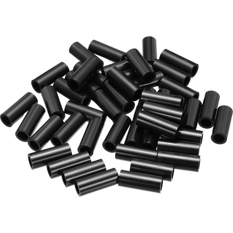 120Pcs Entretoise ABS M8 x 12mm OD x 30mm L Rondelles d'Espacement Rondes en Plastique Noir, Écrou d'Écartement Non Fileté pour Vis, Boulons, Prise Électrique (1/5)
