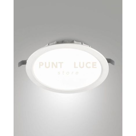 VIESTE FARETTO INCASSO 30W 3000K 3450LM BIANCO D.24CM DIMMERABILE DALI /PUSH