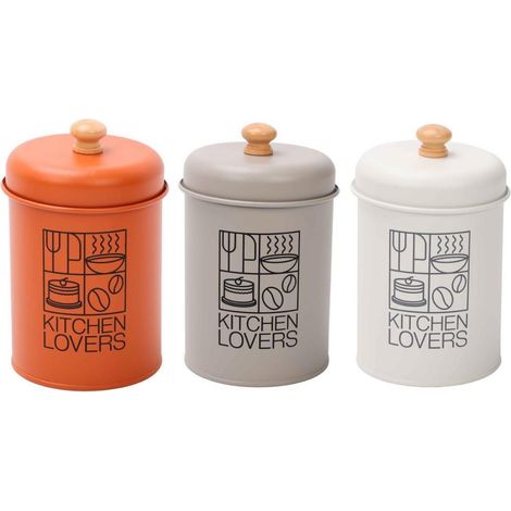 1 Pezzo Barattolo da Cucina in Metallo Collezione Dune 1000 cc 3 Colori (1/3)