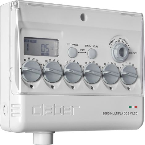 CENTRALINA PER IRRIGAZIONE 'MULTIPLA' Art. 8060 - 6 programmi blister - CLABER