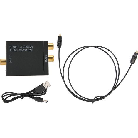 Convertisseur Audio Optique vers Analogique H3622 - Qualité Sonore Haute Fidélité avec Fibre Optique (1/5)