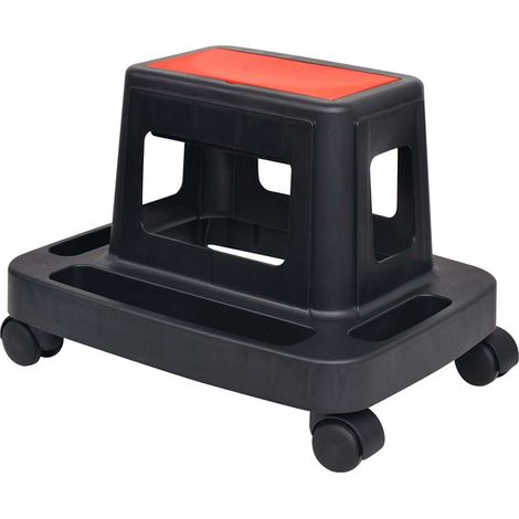 Sgabello da Officina con Rotelle e Vano Portaoggetti 150 Kg vidaXL (1/4)