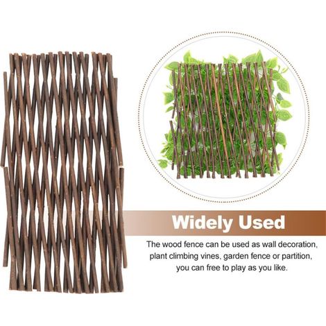 Grillage Jardin Willow Naturel Décoration Intérieur/Extérieur 40cm x 20cm Vert Écologique (1/4)