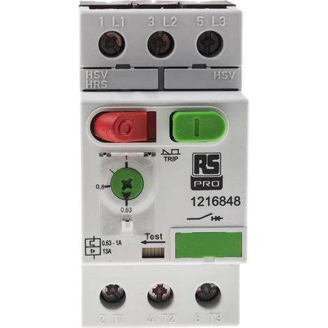 Disjoncteur moteur RS PRO 0,63 1 A. ( Prix pour 1 ) (1/3)