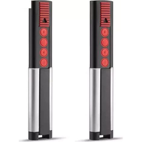 Telecommande Sans Fil - 868 MHz - Pour Portail Garage - Design Compact En Acier Inoxydable - 2 Pièces (1/5)