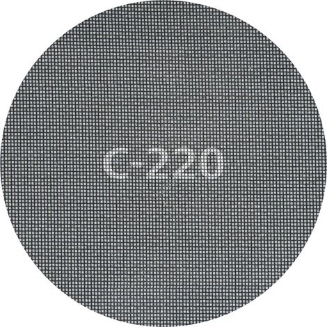 Patins Maille - Lot de 5 - Carbure De Silicium - Grain 220 - Pour Ponceuse Girafe - Ø 225 Mm Gris (1/4)