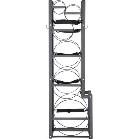 Mophorn-Kältemitteltankgestell, mit 1 x 50 lb, 2 x 30 lb und 3 kleinen Tanks, 15,55 x 12,99 x 49,8 Zoll, Flaschengestell für Freon, Gase usw.