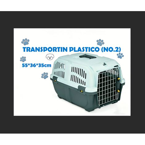 Durable Hard Shell Pet Carrier with Ventilation Slots, Metal Gate Travel Crate for Dogs and Cats (1/5)