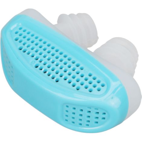 Dispositif Anti-Ronflement en Silicone Doux, Réutilisable avec 2 Évents, Pour Spa et Salon de Beauté, Bleu (1/5)