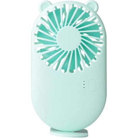 Mini Ventilateur Portable Portable de Bureau 3 Vitesses Rechargeable par USB en Forme d'animal Mignon pour étudiants Voyage Refroidissement extérieur (1/5)