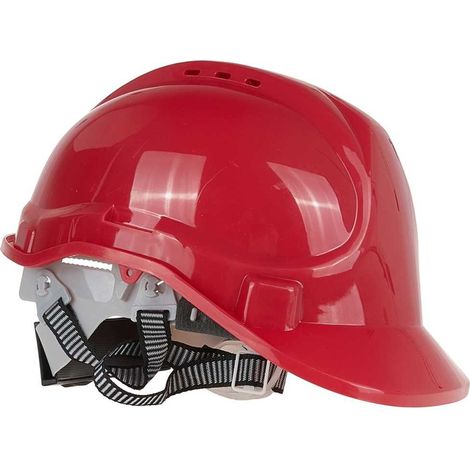 Casque de sécurité geko adjustable helmet résistant impact rouge (1/5)