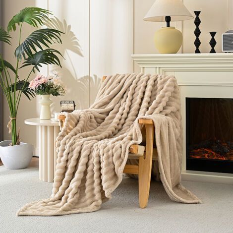 70100cm Khaki Sofa Blanket 1 Piece Cozy Blanket Autumn Halloween Room Decoration (1/5)
