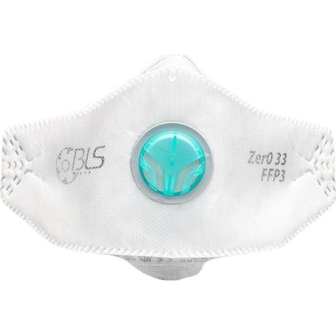 Masque respiratoire BLS série BLS Zer0 FLAT Blanc, taille S ( Prix pour Boîte de 8 )