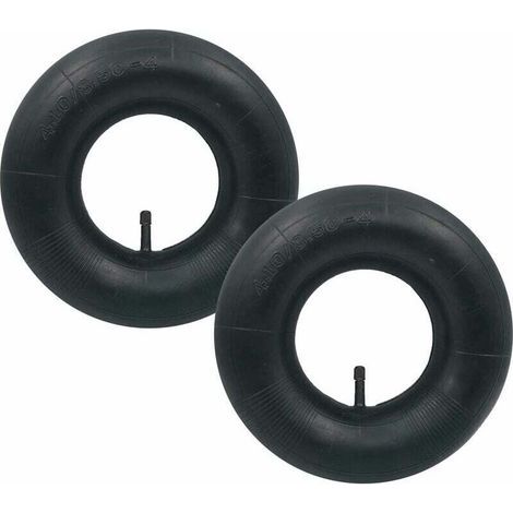 2 pièces 4.10/3.50-4 Chambre à air Pneu TR-13 Valve Droite pour Diable, Chariot, Chariot à Main, Chariot de Jardin, Tondeuse à Gazon (1/4)