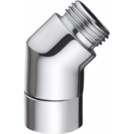 Adaptateur de pommeau de douche, bras d'extension en cuivre incurvé, connecteur d'extension de tuyau coudé réglable à 135° avec filetage G1/2" pour pommeau de douche fixe (1/5)