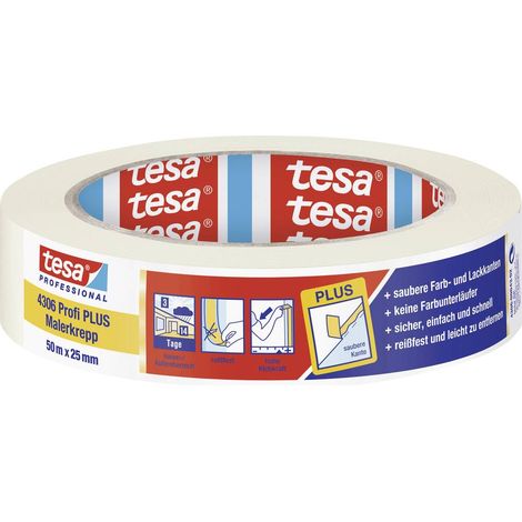 tesa PREMIUM 04306-00043-02 Nastro crespato tesakrepp® Beige (L x L) 50 m x 25 mm 1 pz. (1/4)