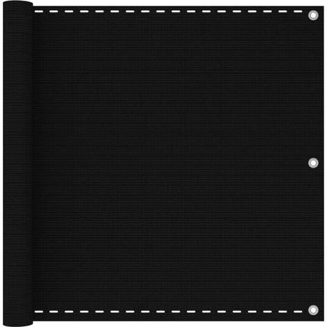 Écran de balcon brise pare vue protection confidentialité 90 x 500 cm PEHD noir