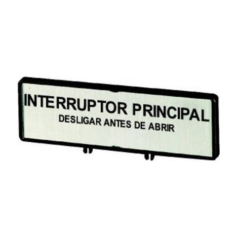 Support +étiquette interrupteur général – N'ouvrir l'armoire qu'en position 0 en PT pour T0 T3 EATON ZFS72-T0 (1/2)