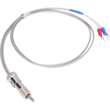 Thermoelement Typ K, Nickel-Silizium-Druckfeder-Thermoelement für Temperatursensor M12 1m (1/5)