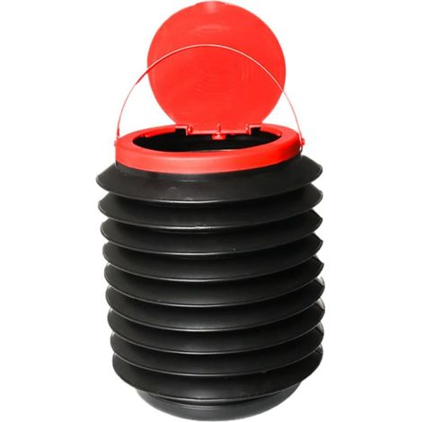 Poubelles De Voiture Pliables Seau De Rangement pour Parapluie De Voiture Poubelle De Voiture Pliable 4L Seau Parapluie avec Poignée pour Camping-Car Camping Voyages (1/5)