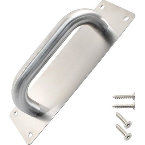 Türgriff Schiebetürgriff Türgriff silber Möbelgriff Schrauben inklusive 200 x 65 mm Edelstahl Schiebetürgriff Türbeschläge (1/5)