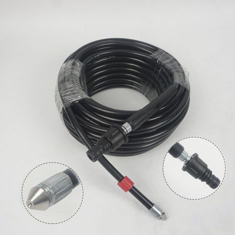 30M 155bar Déboucheur Canalisation pour Nettoyeur Haute Pression Tuyau de nettoyeur haute pression