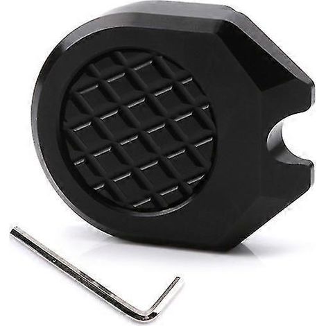 Motorrad Kickstand Extender Aluminiumlegierung Mittelmontage Fußständer Kickstand Extension Enlarger Pad für Nmax155 300 - Schwarz