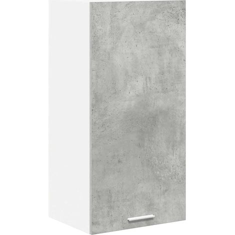 Armadio pensile moderno grande spazio di archiviazione 40 x 31 x 80 cm in legno multistrato grigio cemento 020053300