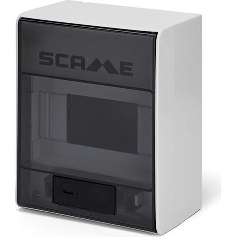 Centralino da parete ip66 ik09 6 din termoplastico grigio scame ikona 679.1006