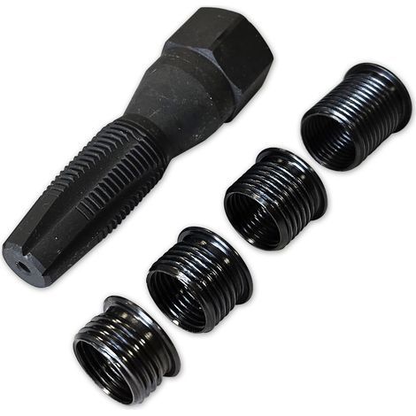 Zündkerzengewinde-Reparatursatz 14 x 1,25 – Koffer mit Spezialgewindebohrer und 4 Einsätzen von 9,5 bis 19 mm – Für Benzinmotoren – Force (1/3)