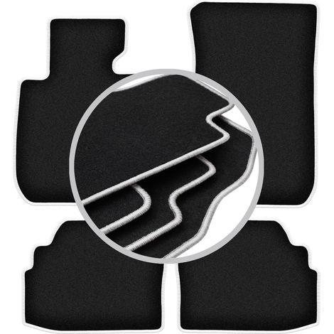 Tapis de sol Carlux argentés pour : BMW Série 3 E92 coupé (2004-2011) (1/5)