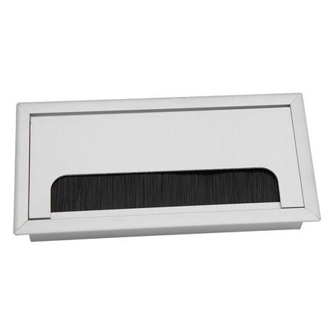 Carré en aluminium bureau ordinateur fil cble rangé sortie Insert trou couvercle supérieur (moyen) (1/5)