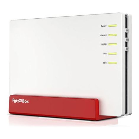 FRITZBox 7583 VDSL Router Wireless Dual Band (2,4 GHz / 5 GHz) con Gigabit Ethernet, Supporto 3G/4G, Colore Rosso e Bianco (1/4)
