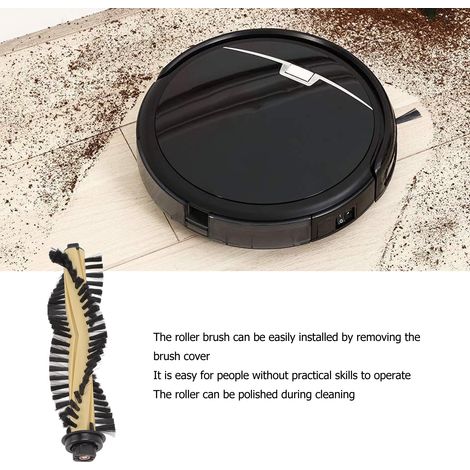 Ortviai Brosse principale pour aspirateur robot iLife A4 – ABS, 44 g, avec couvercle latéral (1/4)