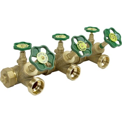 ATV-Kompaktwasserverteiler 1 1/4" x 1 1/2" steigende Spindel