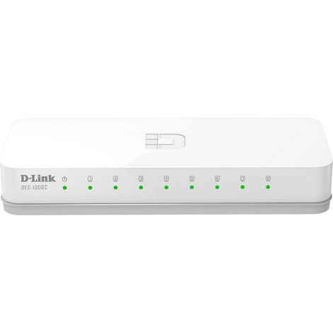 D-Link DES-1008C/E 8-Port Fast Ethernet Unmanaged Desktop Sw.