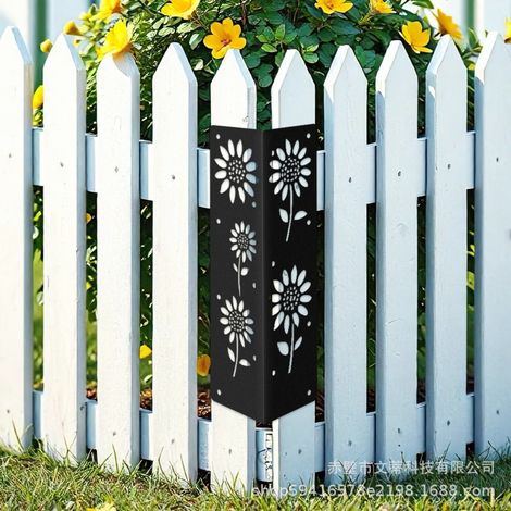 Équerres d'angle pour potager surélevé 4 pcs - Équerres décoratives en métal noir renforcées pour cadres en bois (1/5)