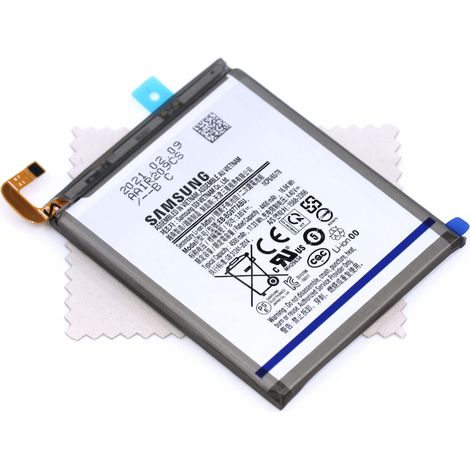 Batterie d'origine Samsung EB-BG977ABU pour Samsung Galaxy S10 5G (G977B) avec Chiffon de Nettoyage Mungoo multicolore