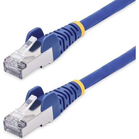 StarTech.com 50 cm Blaues CAT8 Netzwerkkabel, Snagless RJ45 Patchkabel, 25G/40G LAN Kabel, 2000MHz, 100W PoE++, S/FTP, 26AWG Reinkupfer, LSZH, Ethernetkabel mit Zugentlastung, Fluke Getestete PiMF Dat