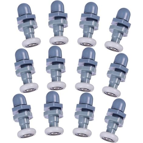 1 set of replacement pulleys, bathroom accessories, nylon door wheels, 12 pieces