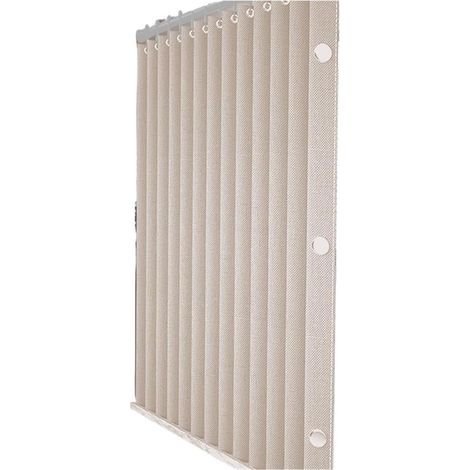 Foldable magnetic shower curtain, waterproof and mildew resistant, beige, 200 mm wide x 200 mm high (1/5)