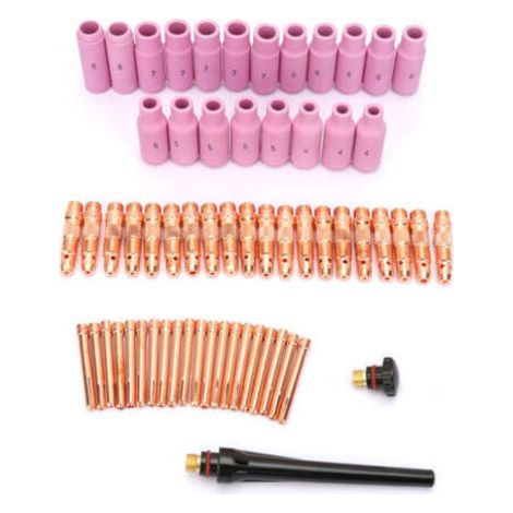 Kit d'accessoires pour torche de soudage TIG WP-26/17/18 - 62 pièces avec buses céramique (1/5)