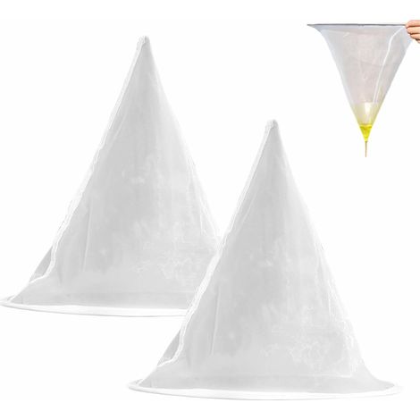 Set di 2 filtri per miele, setaccio per miele da apicoltura, setaccio per miele in nylon, adatto agli apicoltori e utilizzabile per filtrare le impurità dal miele (nylon) - 100 mesh (1/5)