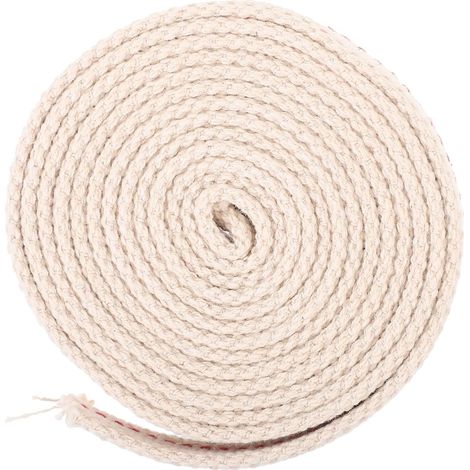 Mèche de Lampe à Pétrole en Coton Beige 1 Pouce 2 Mètres Facile à Utiliser pour Lampe à Kérosène Combustion (1/5)