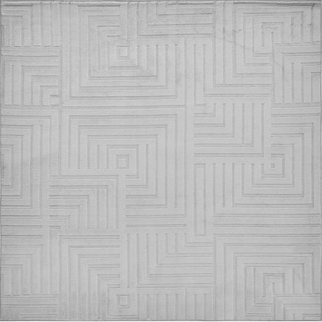 Alfombra para salón estilo moderno forma rectangular jacquard 160 cm pelo corto gris Tamirel (1/5)
