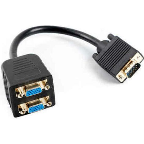 Cavo Prolunga VGA Lanberg AD-0020-BK 0,2 m