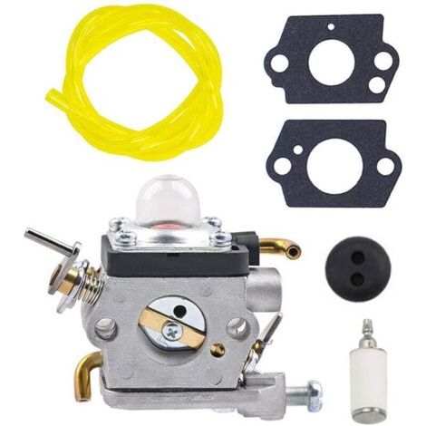 Kit carburateur pour taille-haie Husqvarna 122HD45, 122HD60, 522HD60S, 522HDR60S & Jonsered HT2223T, HT2218 – Remplace 523012401, 596658301 – Comprend outil de réglage, ligne de carburant, ampoule (1/4)