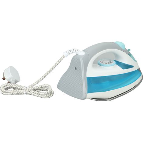 Fer à repasser vapeur portable 2400 W, température réglable, utilisable à sec ou humide, avec réservoir d'eau, prise britannique 220 V. (1/5)