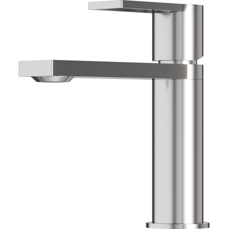 Mitigeur Lavabo Bas Chromé en Laiton Design Moderne ARMA - Argenté (1/5)